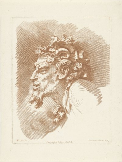 Szatír feje alkotó: Gilles Demarteau