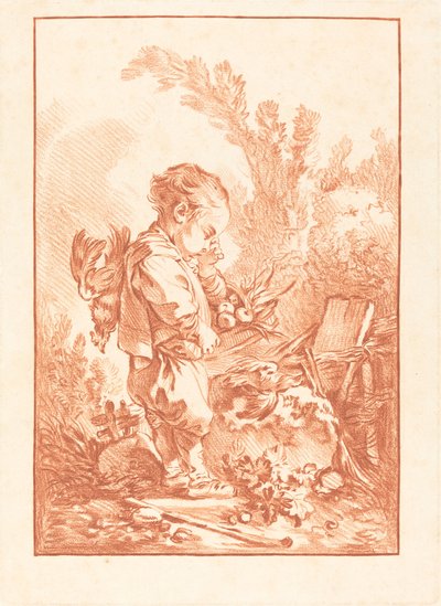 A martalóc A tolvaj c. 1769. alkotó: Gilles Demarteau