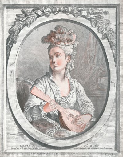 Madame Huet portréja, XVIII. század alkotó: Gilles Demarteau