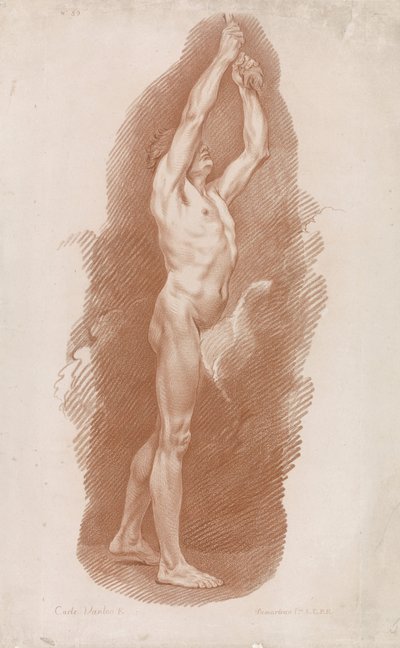 Álló férfi meztelen alkotó: Gilles Demarteau