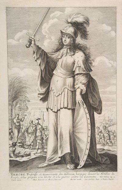 Deborah, 1647. Alkotók: Gilles Rousselet, Abraham Bosse. alkotó: Gilles Rousselet and Abraham Bosse