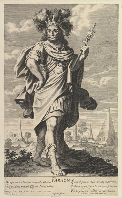 Fáraó, kb. 1639-40. Alkotók: Gilles Rousselet, Abraham Bosse. alkotó: Gilles Rousselet and Abraham Bosse