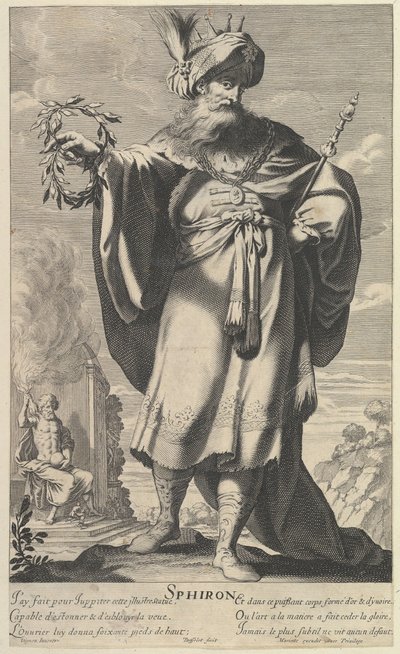 Sphiron, kb. 1639-40. Alkotók: Gilles Rousselet, Abraham Bosse. alkotó: Gilles Rousselet and Abraham Bosse