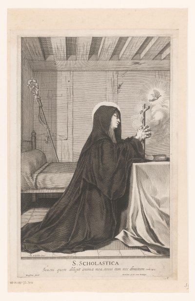 Szent Scholastika alkotó: Gilles Rousselet