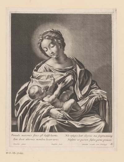 Mária gyermekével alkotó: Gilles Rousselet