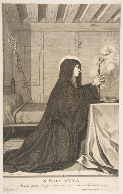St. Scholastica. alkotó: Gilles Rousselet