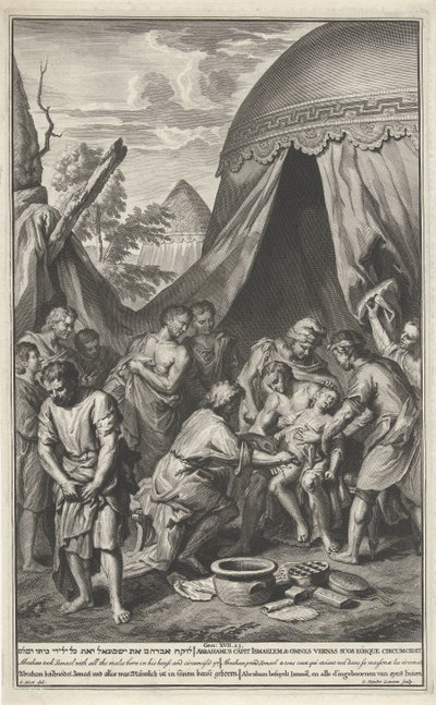 Izmael körülmetélése alkotó: Gilliam van der Gouwen