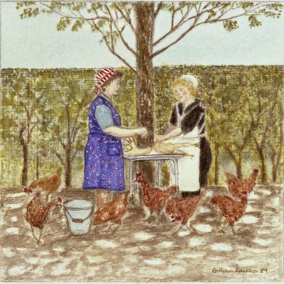 Coq au Vin, 1989 (akvarell, papír) alkotó: Gillian Lawson