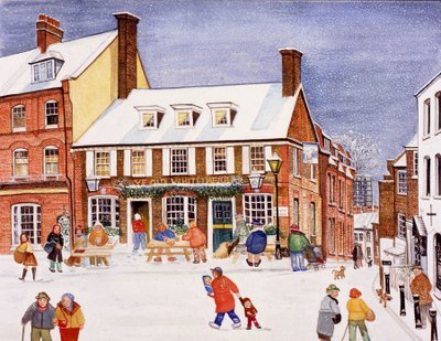 A fehér medve, Hampstead, 1990 (akvarell papíron) alkotó: Gillian Lawson