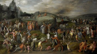 Az egyház és az állam hatóságai által elkövetett visszaélések allegóriája alkotó: Gillis Mostaert (I)