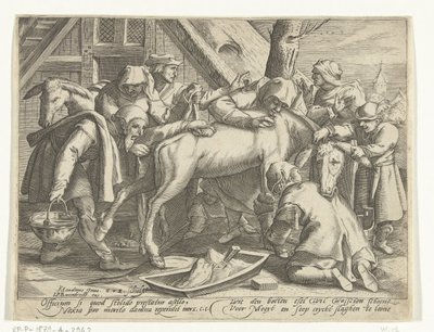 A szamár mosása alkotó: Gillis van Breen
