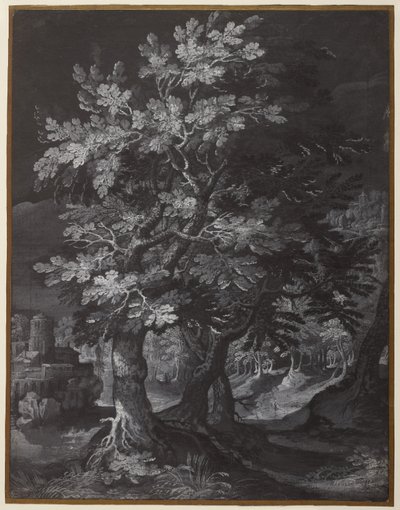 Erdei jelenet alkotó: Gillis van Coninxloo