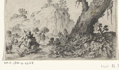 pásztorfiú Tájképek (sorozat címe) alkotó: Gillis van Scheyndel (I)