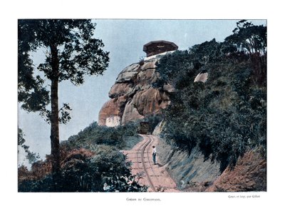 Corcovado Rack Railway, Rio de Janeiro, Brazília, 19. század alkotó: Gillot