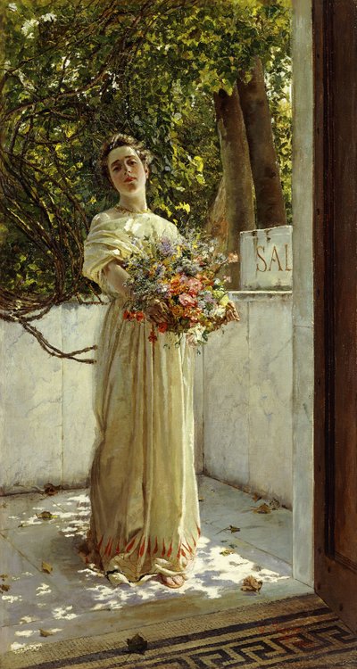 A virággyűjtő, alkotó: Gioacchino Pagliei