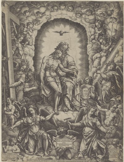 Szentháromság alkotó: Giorgio Ghisi