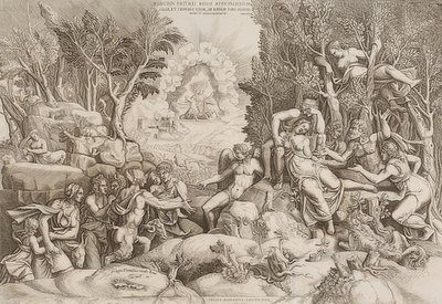 Cephalus gyászolja Prokrist (Giulio Romano rajza alapján, lásd a 27883-as képet) alkotó: Giorgio Ghisi