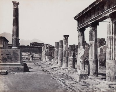 A Venus Pompeiiana templom keleti oszlopsora Pompejiben alkotó: Giorgio Sommer