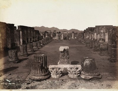 A Bazilika általános nézete, keleti oldal, Pompei alkotó: Giorgio Sommer