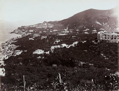 Panorámás kilátás a Casamicciolára, Nápoly közelében alkotó: Giorgio Sommer