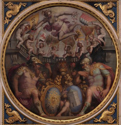 San Giovanni és Santa Maria Novella negyedek allegóriái, 1563-1565 alkotó: Giorgio Vasari