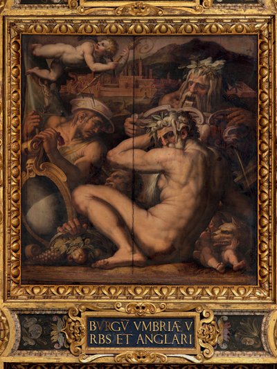 Borgo San Sepolcro és Anghiari allegóriája alkotó: Giorgio Vasari