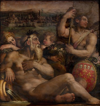 Prato allegóriája, 1563-1565 alkotó: Giorgio Vasari