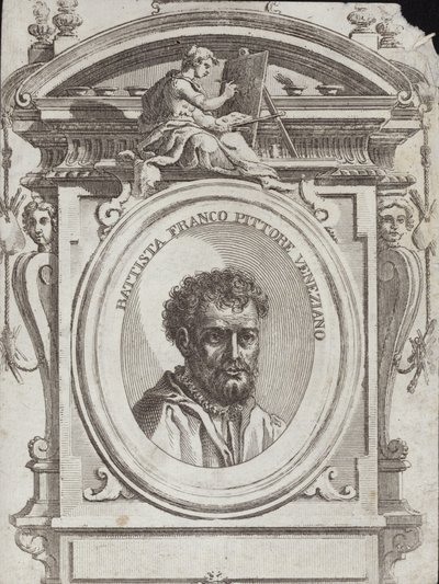 Battista Franco Veneziano, Giovanni Battista Franco néven született, olasz művész. Giorgio Vasari metszet alkotó: Giorgio Vasari