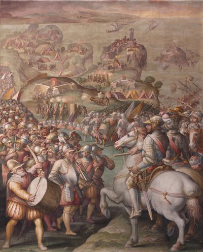Porto Ercole elfoglalása, 1568-1570 alkotó: Giorgio Vasari