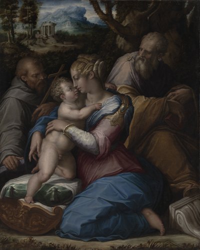 A Szent Család Szent Ferenccel alkotó: Giorgio Vasari