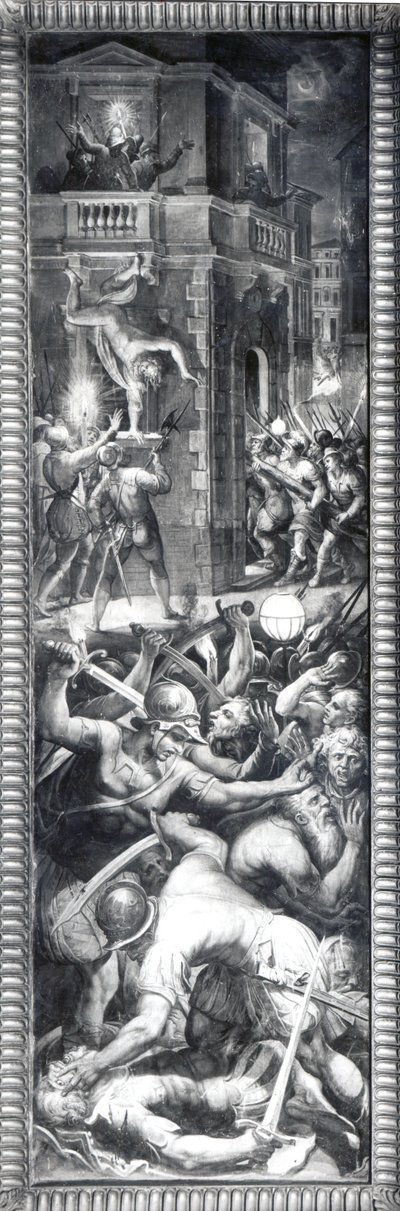 Coligny és a hugenották mészárlása, 1573 alkotó: Giorgio Vasari