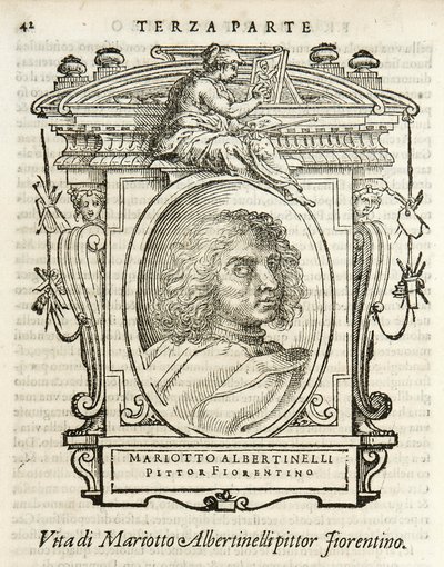 Milánó, Biblioteca Braidense, Vite de piv excellent, Giorgio Vasari 1568, Mariotto Albertinelli alkotó: Giorgio Vasari