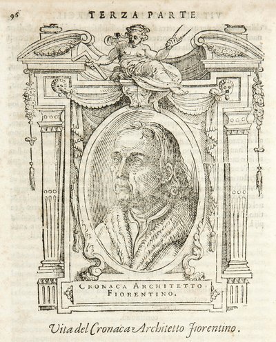Milánó, Biblioteca Braidense, Vite de piv excellent, Giorgio Vasari 1568, Simone az úgynevezett firenzei építész krónikája alkotó: Giorgio Vasari
