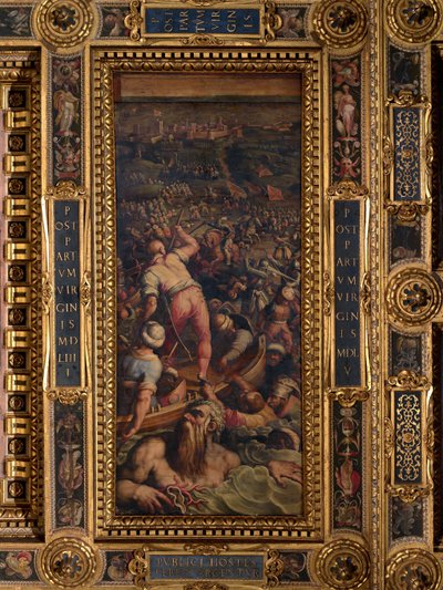 A törökök kitörése Piombinóban alkotó: Giorgio Vasari