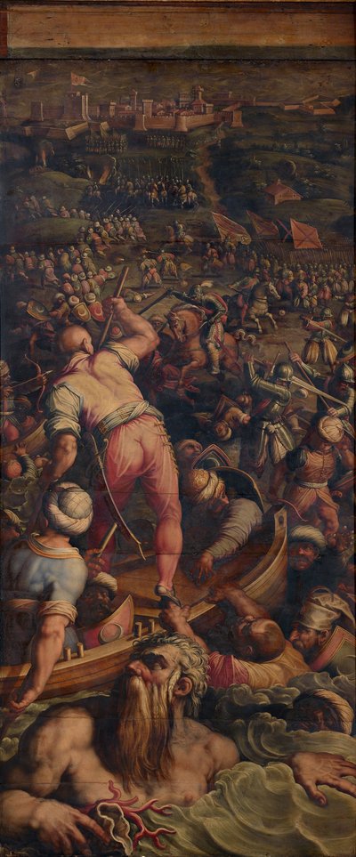 A törökök kitörése Piombinóban, 1563-1565 alkotó: Giorgio Vasari