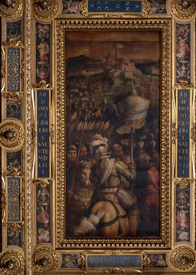 Monastero erődjének ostroma alkotó: Giorgio Vasari