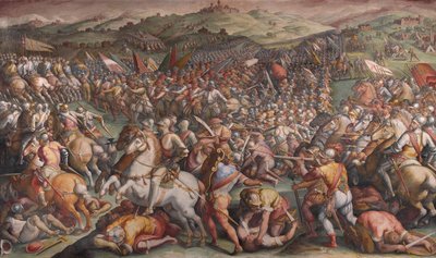 Marciano csata Val di Chianában, 1570-1571 alkotó: Giorgio Vasari
