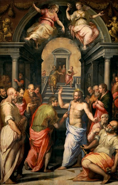 Szent Tamás hitetlensége, 1572 alkotó: Giorgio Vasari