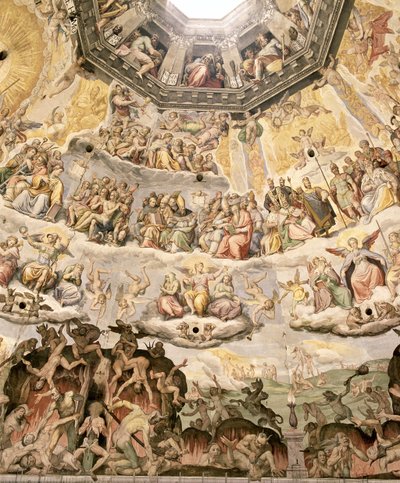 Az utolsó ítélet, részlet a dóm kupolájából, 1572-79 alkotó: Giorgio Vasari