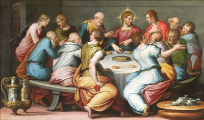 Az utolsó vacsora, 1540 körül. alkotó: Giorgio Vasari