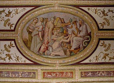 Ceres mítosza, az Altoviti mennyezet részlete, 1553-as freskó alkotó: Giorgio Vasari
