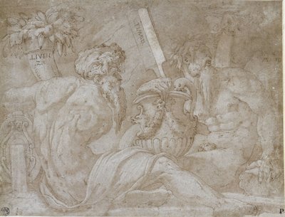 Három folyóisten alkotó: Giorgio Vasari