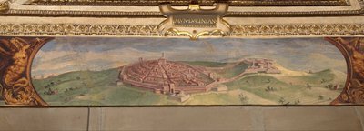 Lucignano látképe, 1557-1558 alkotó: Giorgio Vasari