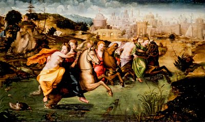 Átkelés a Tiberisben (festmény) alkotó: Giorgio di (1500-1559) Giovanni