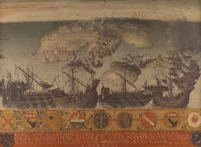 Naval victory of Koroni, Peloponnese alkotó: Giorgio di (1500-1559) Giovanni