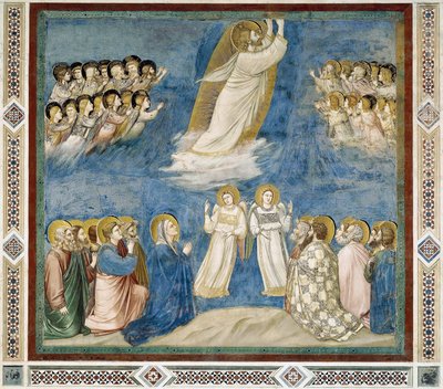 Krisztus mennybemenetele, részlet Krisztus életéből és szenvedéséből, Giotto alkotó: Giotto (c.1266 1337)