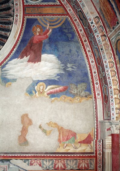 Az Újszövetség története: Krisztus mennybemenetele - Freskó alkotó: Giotto (c.1266 1337)