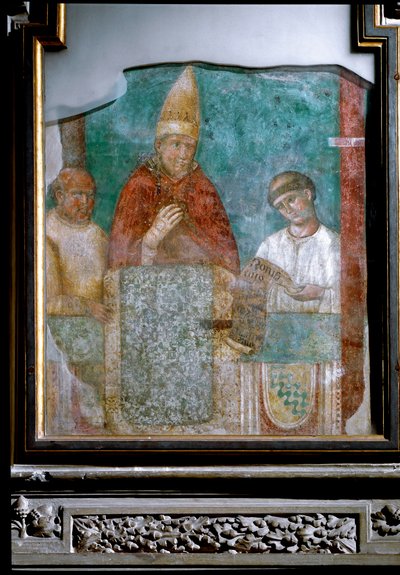 VIII. Bonifác pápa az 1300. év jubileumát hirdeti (freskó alkotó: Giotto (c.1266 1337)