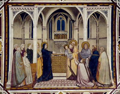 Bemutató a templomban (freskó alkotó: Giotto (c.1266 1337)