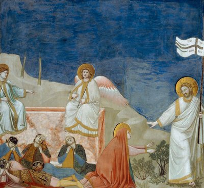 Krisztus feltámadása, részlet Krisztus életéből és szenvedéséből, Giotto alkotó: Giotto (c.1266 1337)
